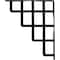 Ekena Millwork Diane Wrought Iron Bracket, (Single center brace), Powder Coated Black 1 1/2"W x 12"D x 15"H BKTM01X12X15SDI - alternate 7